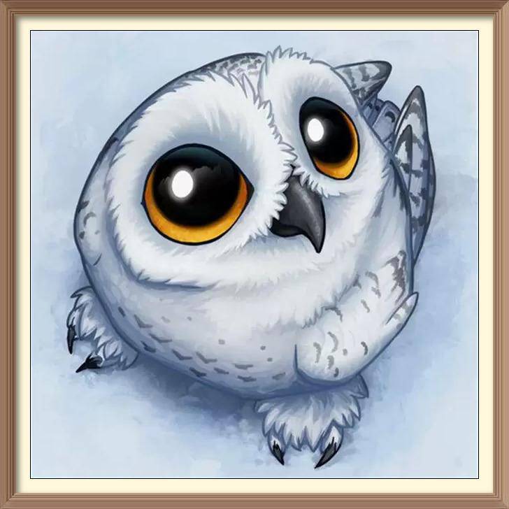 Cute Little Owl - Diamond Paintings - Diamond Art - Paint With Diamonds - Legendary DIY - Best price - Premium - Free Shipping - Arts and Crafts