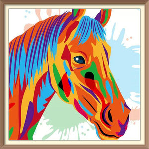 Painting Colorful Horse - Diamond Paintings - Diamond Art - Paint With Diamonds - Legendary DIY - Best price - Premium - Free Shipping - Arts and Crafts