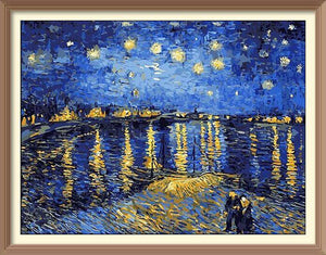 Starry Night Over the Rhône - Diamond Paintings - Diamond Art - Paint With Diamonds - Legendary DIY - Best price - Premium - Free Shipping - Arts and Crafts