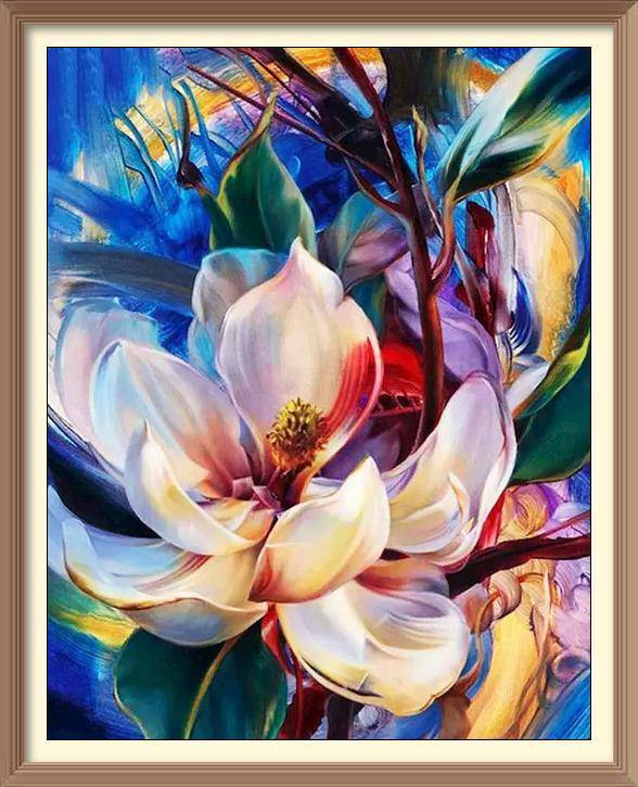 White Lily Flower - Diamond Paintings - Diamond Art - Paint With Diamonds - Legendary DIY - Best price - Premium - Free Shipping - Arts and Crafts