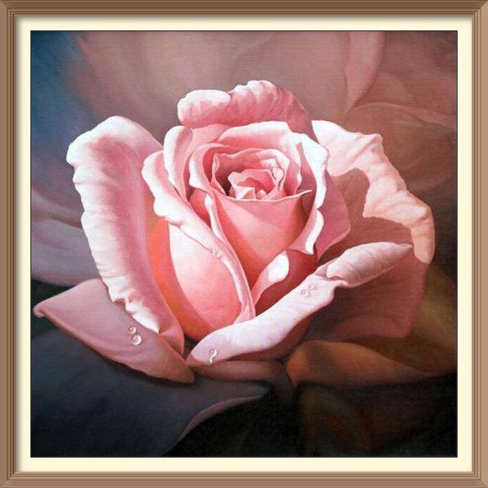 Pink Rose 2 - Diamond Paintings - Diamond Art - Paint With Diamonds - Legendary DIY  | Free shipping | 50% Off