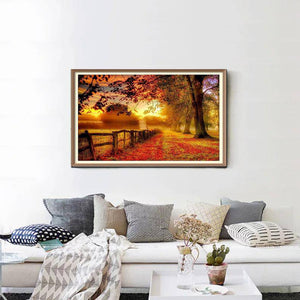 Autumn In The Countryside - Diamond Paintings - Diamond Art - Paint With Diamonds - Legendary DIY  | Free shipping | 50% Off