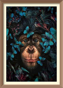 Monkey in the Forest - Diamond Paintings - Diamond Art - Paint With Diamonds - Legendary DIY - Best price - Premium - Free Shipping - Arts and Crafts