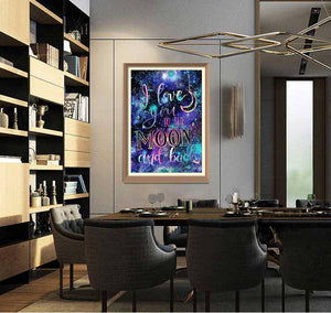 To the Moon and Back - Diamond Paintings - Diamond Art - Paint With Diamonds - Legendary DIY  | Free shipping | 50% Off