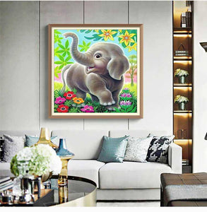 Cartoon Elephant - Diamond Paintings - Diamond Art - Paint With Diamonds - Legendary DIY  | Free shipping | 50% Off