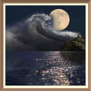 Moon and Tide - Diamond Paintings - Diamond Art - Paint With Diamonds - Legendary DIY - Best price - Premium - Free Shipping - Arts and Crafts